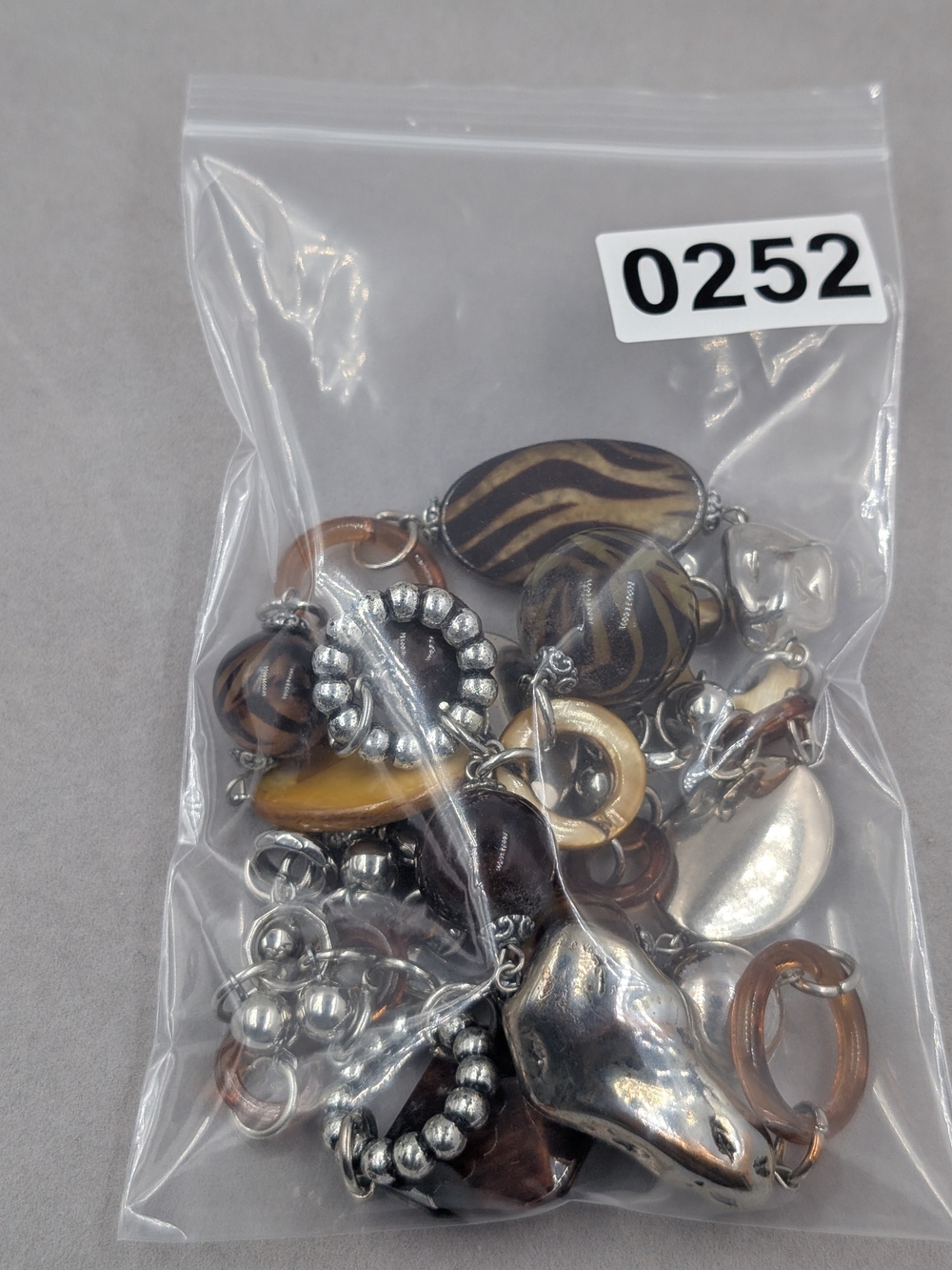 Chico’s Long Safari Statement Necklace Zebra Animal Print Beads | 0252 - Picture 6 of 6
